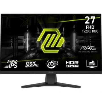 Monitor Gaming Rapid IPS LED MSI 27inch MAG 272F, Full HD (1920 x 1080), HDMI, DisplayPort, 200 Hz, 0.5 ms (Negru)