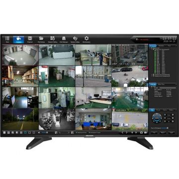 Monitor Hikvision, 42.5 inchi, 1080p Full HD, HDMI, VGA, difuzoare 5W incluse, LED, unghi vizual 178 grade, DS-D5043QE