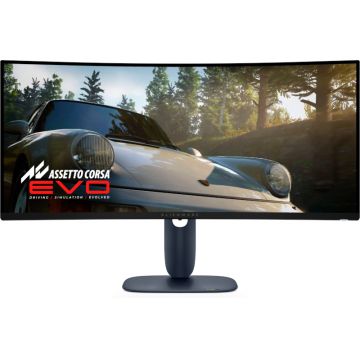 Monitor LED Alienware Gaming AW3425DW Curbat 34 inch UWQHD QD-OLED 0.03 ms 240 Hz HDR FreeSync Premium Pro & G-Sync Compatible