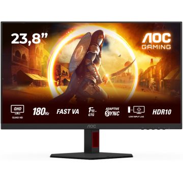 Monitor LED AOC Gaming AGON Q24G4RE 23.8 inch QHD IPS 0.5 ms 180 Hz HDR G-Sync Compatible