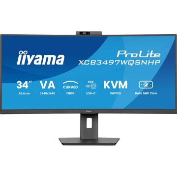 Monitor LED Curbat ProLite XCB3497WQSNPH-B1 34 inch UWQHD VA 0.4ms 120Hz Black