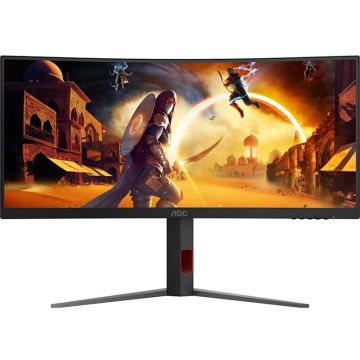 Monitor LED Gaming Curbat CU34G4 34 inch UWQHD VA 0.5ms 180Hz Black
