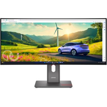Monitor LED Gaming Curbat ThinkVision P34WD-40 34 inch UWQHD IPS 4ms 120Hz Black