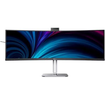 Monitor LED Philips 49B2U5900CH Curbat 48.8 inch DQHD VA 4 ms 75 Hz Webcam USB-C HDR