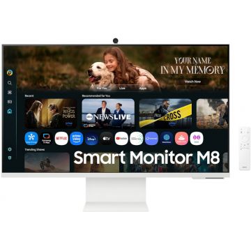 Monitor LED Samsung Smart M8 LS32FM801UUXDU 32 inch UHD VA 4 ms 60 Hz Webcam USB-C HDR Monitor LED Samsung Smart M8 LS32FM801UUXDU 32 inch UHD VA 4 ms 60 Hz Webcam USB-C HDR