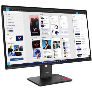 Monitor LED ThinkVision T32UD-40 IPS 31.5Inch 3840x2160 HDMI Hub USB Negru