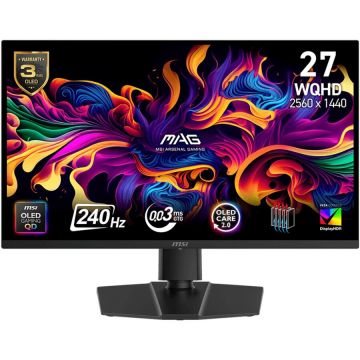 Monitor MAG 273QP QD-OLED X24 240Hz QHD QD-OLED 26.5inch Negru
