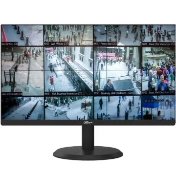 Monitor pentru supraveghere LED, Dahua LM22-H200-B4 21.5 inch Full HD cu VGA si HDMI