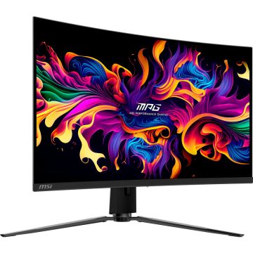 MSI Monitor curbat pentru gaming MSI MPG 321CURXDE, Display 31.5 UHD 3.840 x 2.160, UltraHD/4K, QD-OLED, USB hub, KVM, 240Hz, 0,03 ms, Negru