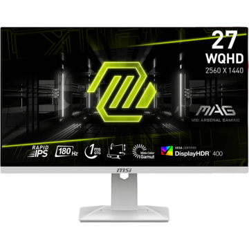 MSI Monitor Gaming MSI MAG 274QRFW, IPS, WQHD, 2560 x 1440, HDMI, DisplayPort, 180 Hz, 1 ms, Alb
