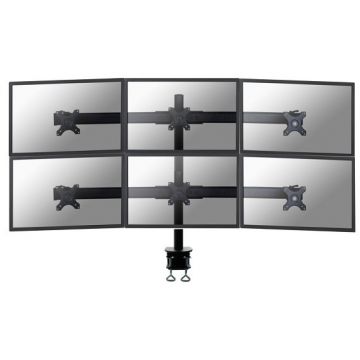 NEOMOUNTS Suport TV / Monitor FPMA-D700D6, 6 ecrane, 19 - 27 inch, negru