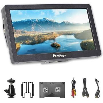 Portkeys Monitor Portkeys HD7H, 7, Touchscreen, 1000nits, 10W, monitor HDMI 4K pentru camera, cu sticla anti-reflexie si parasolar, pentru camere DSLR si mirrorless