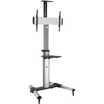 Stell Suport TV Stell, Reglabil, Inclinabil, 40-100, Metal, Argintiu