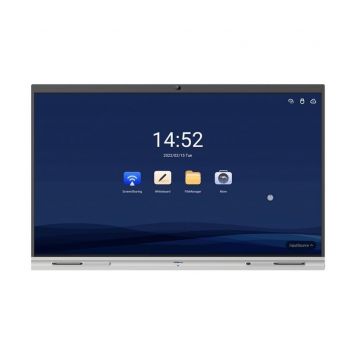 Tabla interactiva cu touch screen Dahua LCH65-MC410-B Whiteboard, 4K UHD, diagonala 65 inch, unghi de vizualizare 178 grade, Wi-Fi, intrari HDMI, USB, RJ-45, RS-232, difuzoare