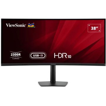 VIEWSONIC Monitor LED ViewSonic VA3820C, Curbat, 37.5 inch, UWQHD+, IPS, 4.8 ms, 75Hz, USB-C, HDMI, DisplayPort, Negru