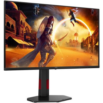 AOC Monitor Gaming AOC Q27G4SDR, 27, QD-OLED, QHD, 0.03 ms, 360 Hz, HDMI, DisplayPort, Headphone Out, Negru-Rosu