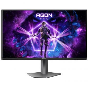 AOC Monitor Gaming QD - OLED AOC AGON PRO 26.5 AG276UZD, HDMI, DisplayPort, Pivot, Boxe, 240 Hz, 0.03 ms Negru