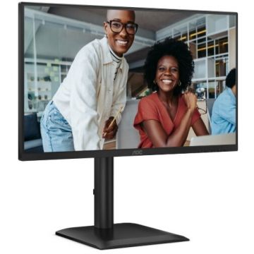 AOC Monitor IPS LED AOC 23.8 24E4CV, Full HD 1920 x 1080, HDMI, DisplayPort, Pivot, 120 Hz, 4 ms Negru