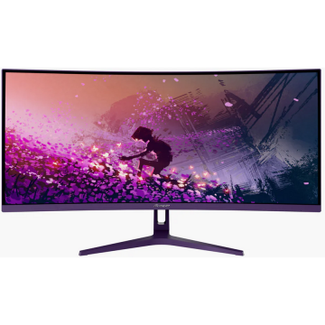 AROZZI Monitor Gaming VA Arozzi Nova Curved AZ-NO-34T2K165-PP,  34, WQHD, 1 ms, 165 Hz, 2x DisplayPort, 2x HDMI, Audio, Sincronizare adaptiva, Mov