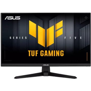 Asus Monitor Gaming Fast LED ASUS TUF VG249QM5A, 23.8 Full HD (1920 x 1080), IPS, HDMI, DisplayPort, Boxe, 240 Hz, 0.3 ms, Negru