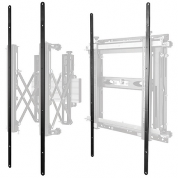 B-Tech Brate adaptoare de interfata VESA, B-Tech BT7565/B V2, VESA 600 x 900, Negru