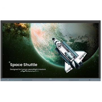benq Monitor interactiv BenQ RE6504, 65 inch, 4K UHD, 8ms, IPS, 60Hz, Android 13, Negru