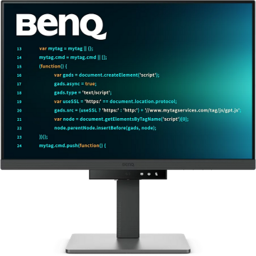 benq Monitor IPS LED BenQ RD240Q, 24.1, QHD, 2560x1600, HDMI, DisplayPort, USB, Boxe, Pivot, tehnologie Eye-Care, 5 ms, 60 Hz, Negru