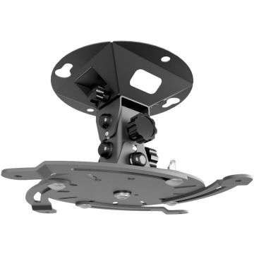 Edbak Suport de tavan pentru proiectoare Edbak PMV400, universal, Reglare orizontala, Greutate maxima suportata 30 kg, Negru