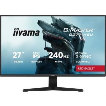 IIYAMA Monitor Gaming Iiyama G-MASTER G2771HSU-B1, 27, Full HD 1920 x 1080, IPS, 240 Hz, 0.4 ms, Negru