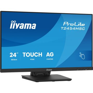 IIYAMA Monitor LED IPS  Iiyama ProLite T2454MSC-B3AG, 60,5 cm (24 inci),  FullHD, ecran tactil, 83 Hz, 4 ms,HDMI, DisplyPort, USB, Negru