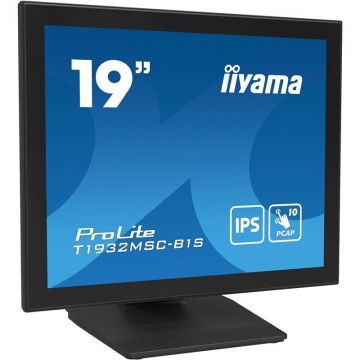 IIYAMA Monitor PC Iiyama Prolite T1932msc-b1s, 48,3 cm (19), 1280 x 1024 pixeli, ecran tactil LED Full HD, Negru