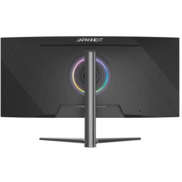 JAPANNEXT Monitor Gaming IPS LED JAPANNEXT 37.5 JN-IB375C144UQR-H, UWQHD+ (3840 x 1600), HDMI, DisplayPort, Ecran curbat, Boxe, 144 Hz, 1 ms, Negru