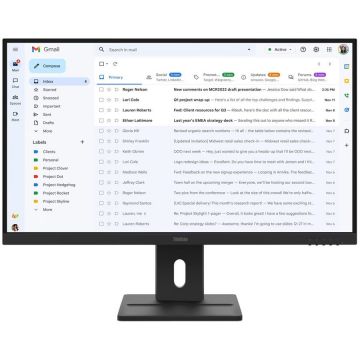 Lenovo Monitor LED Lenovo ThinkVision E27-40, 27, IPS, Full HD, 4 ms, 100Hz, DisplayPort, HDMI, VGA, Negru