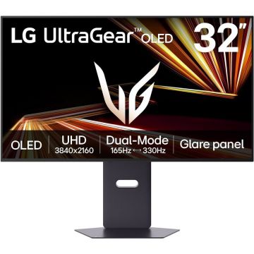 LG Monitor gaming plat LG 32GX850A-B.AEU, 32, OLED, 4K Ultra HD, 165 Hz, 0.03 ms, Negru