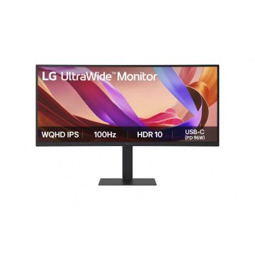 LG Monitor LG 34U650A-B.AEU,  34, (86,7 cm), WQHD, IPS, HDMI, DP, USB-C, hub USB, panou 100Hz, Negru
