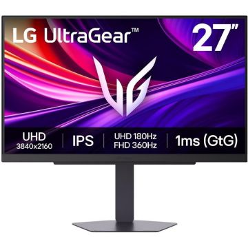 LG Monitor LG UltraGear 27G810A-B, 27, IPS, 360Hz Full HD, 1 ms, 180Hz 4K, Negru