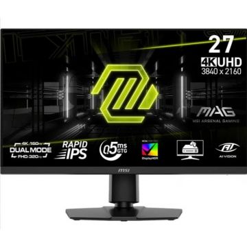 MSI Monitor Gaming Rapid IPS LED 27 MSI MAG 272URDF E16, UHD (3840 x 216), HDMI, DisplayPort, Pivot, 320 Hz, 0.5 ms, Negru