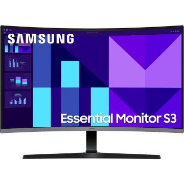 Samsung Monitor Gaming VA LED Samsung LS27D390GAUXEN, Ecran Curbat, 27 inch, Full HD, 100Hz, 4ms, HDMI VGA, Negru