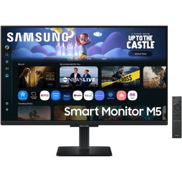 Samsung Monitor IPS LED Samsung 27 LS27FM500EUXEN, Full HD 1920 x 1080, 5 ms, 60 Hz, HDMI, USB, Boxe, Negru