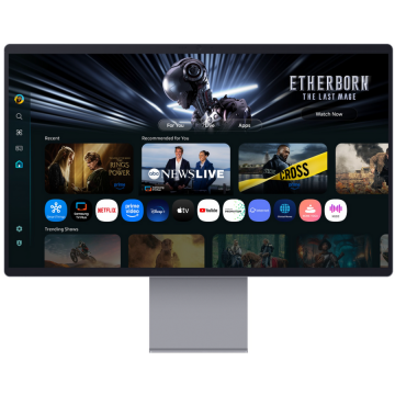 Samsung Monitor Samsung 32 LS32FM900SUXDU, OLED,  4K  3840x2160, 165Hz, 0.03 ms, HDMI, DisplayPort, USB, Argintiu