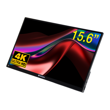 Verbatim Monitor portabil Verbatim PMT-15-4K, Touchscreen, 15.6, IPS, Ultra HD 4K, 60 Hz, 6 ms, Negru