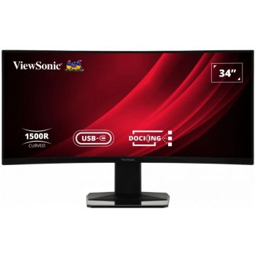 VIEWSONIC Monitor LED ViewSonic 34 VG3419C-2, VA, UWQHD, 3.5 ms, 120 Hz, Display Port, HDMI, KVM, Vesa, Negru
