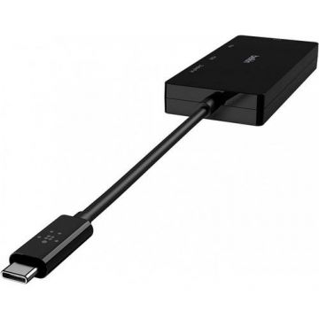 Adaptor Video Belkin AVC003btBK, USB-C, HDMI, VGA, DVI, DisplayPort, Multi-Port, 4K UHD