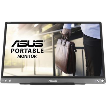 Monitor Asus portabil MB16ACE, 15.6 FHD, 5ms, Silver-Black