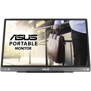 Monitor Asus portabil MB16ACE, 15.6 FHD, 5ms, Silver-Black Monitor Asus portabil MB16ACE, 15.6 FHD, 5ms, Silver-Black
