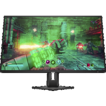 Monitor Gaming IPS HP LED OMEN 27inch 27u, Ultra HD (3840 x 2160), HDMI, DisplayPort, AMD FreeSync, Boxe, 144 Hz, 1 ms (Negru)