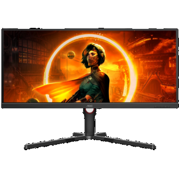 Monitor Gaming VA LED AOC 34inch U34G3XM, UWQHD (3440 x 1440), HDMI, DisplayPort, AMD FreeSync, 144 Hz, 1 ms (Negru/Rosu) Monitor Gaming VA LED AOC 34inch U34G3XM, UWQHD (3440 x 1440), HDMI, DisplayPort, AMD FreeSync, 144 Hz, 1 ms (Negru/Rosu)
