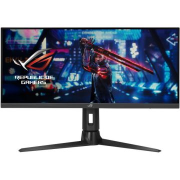 Monitor LED ASUS Gaming ROG Strix XG309CM 29.5 inch UWFHD IPS 1 ms 220 Hz USB-C KVM HDR G-Sync Compatible & FreeSync Premium