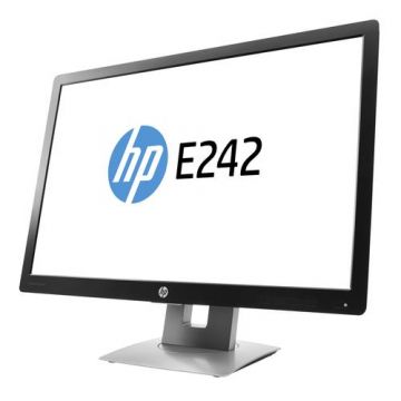 Monitor refurbished HP EliteDisplay E242, 24 Inch IPS, 1920 x 1200, VGA, Display Port, HDMI, USB