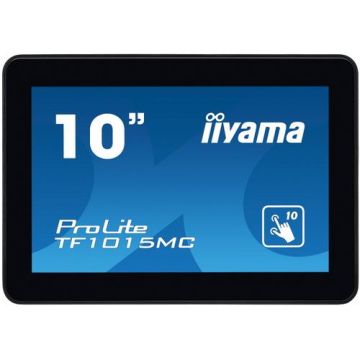Monitor VA LED iiyama PROLITE 10.1inch TF1015MC-B2, WXGA (1280 x 800), HDMI, DisplayPort, Touchscreen (Negru)